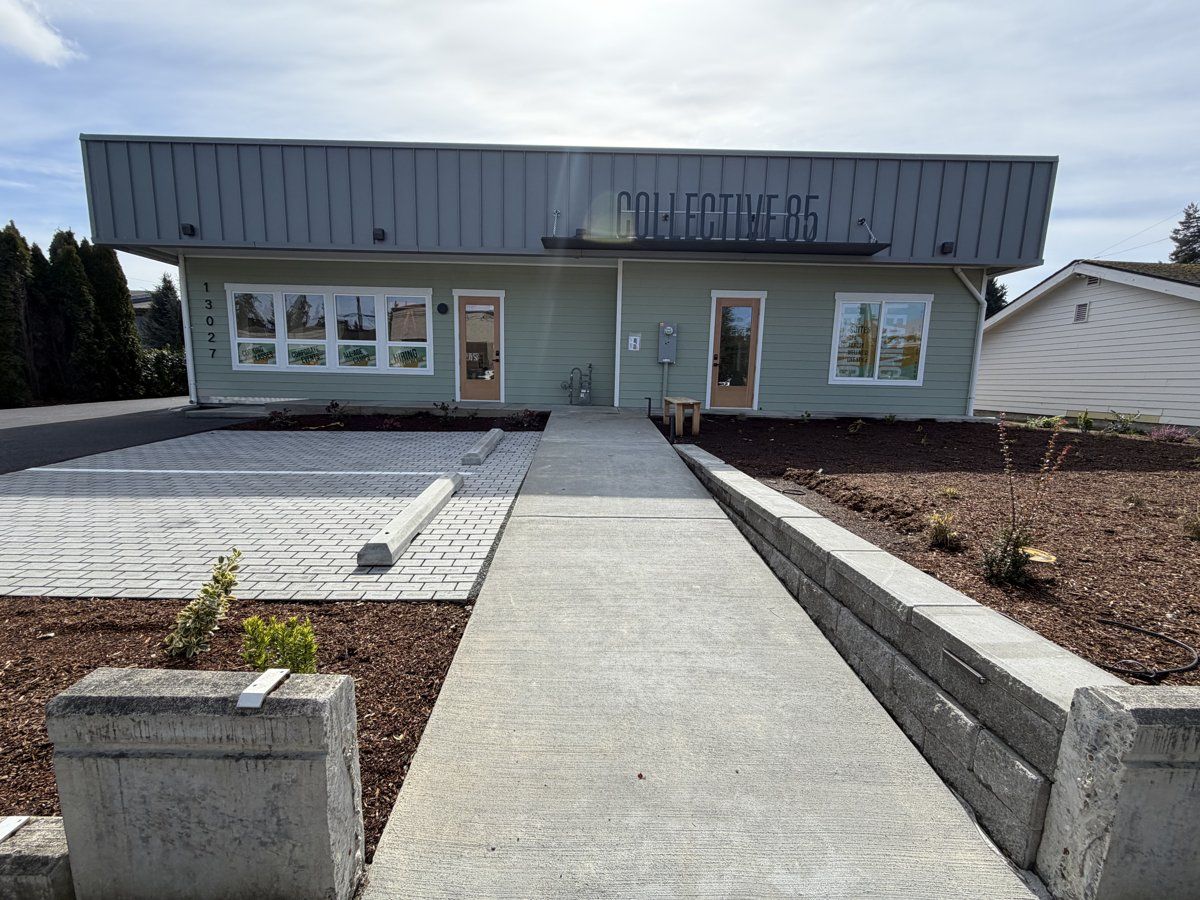 Collective 85 building exterior with signage